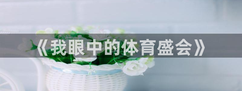 米兰体育官网下载是干嘛的公司:《我眼中的体育盛会》